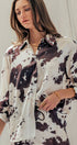Urban Daizy Cowhide Print Western Button Down Shirt Animal-Print Button Down Shirt - Women's (UDTP1224) – alternate view 4