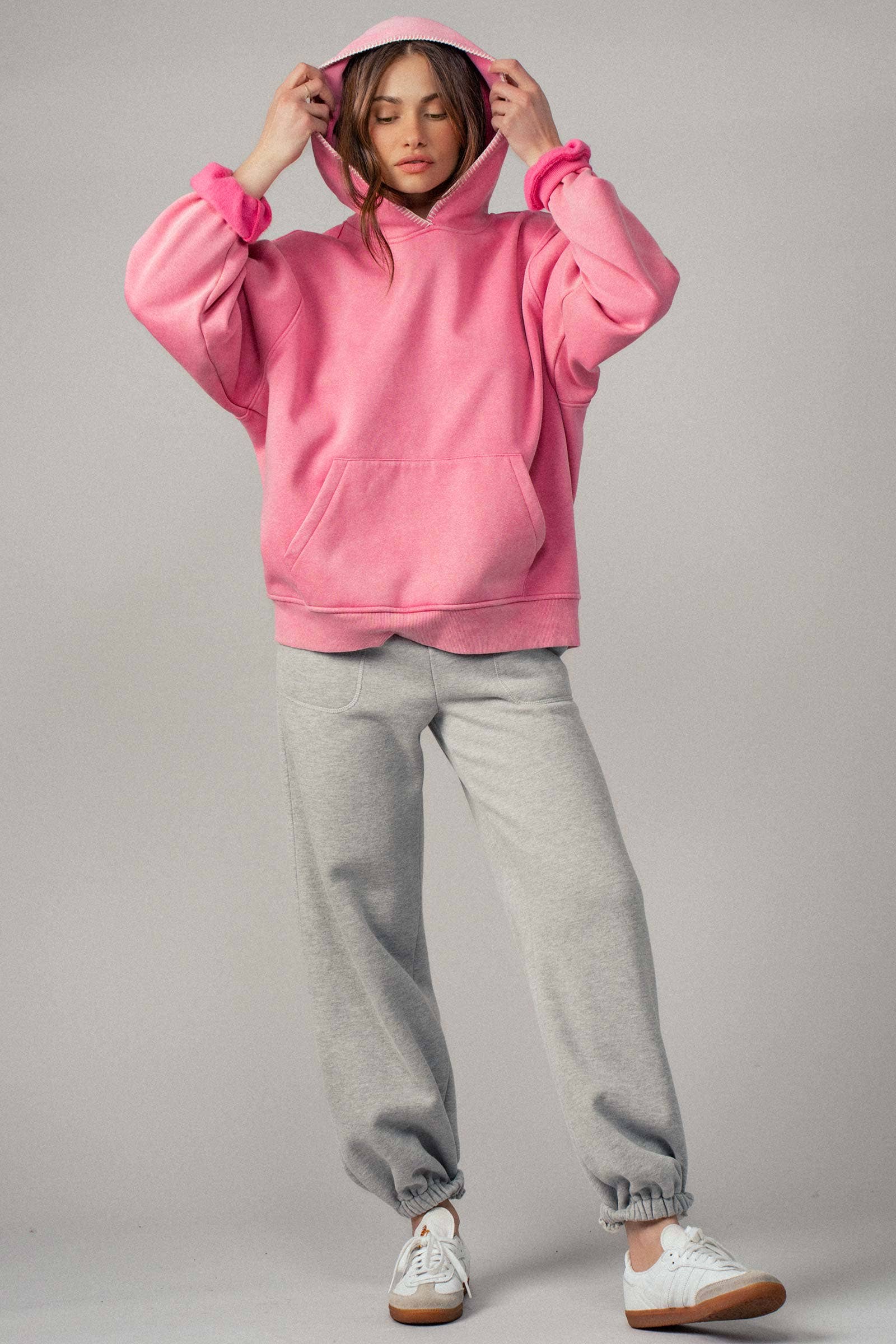 Urban Daizy Elastic Drawstring Cotton Sweatpant Green Lounge Sweatpants Joggers - Women's (UDZ-PT-00336) – alternate view 28