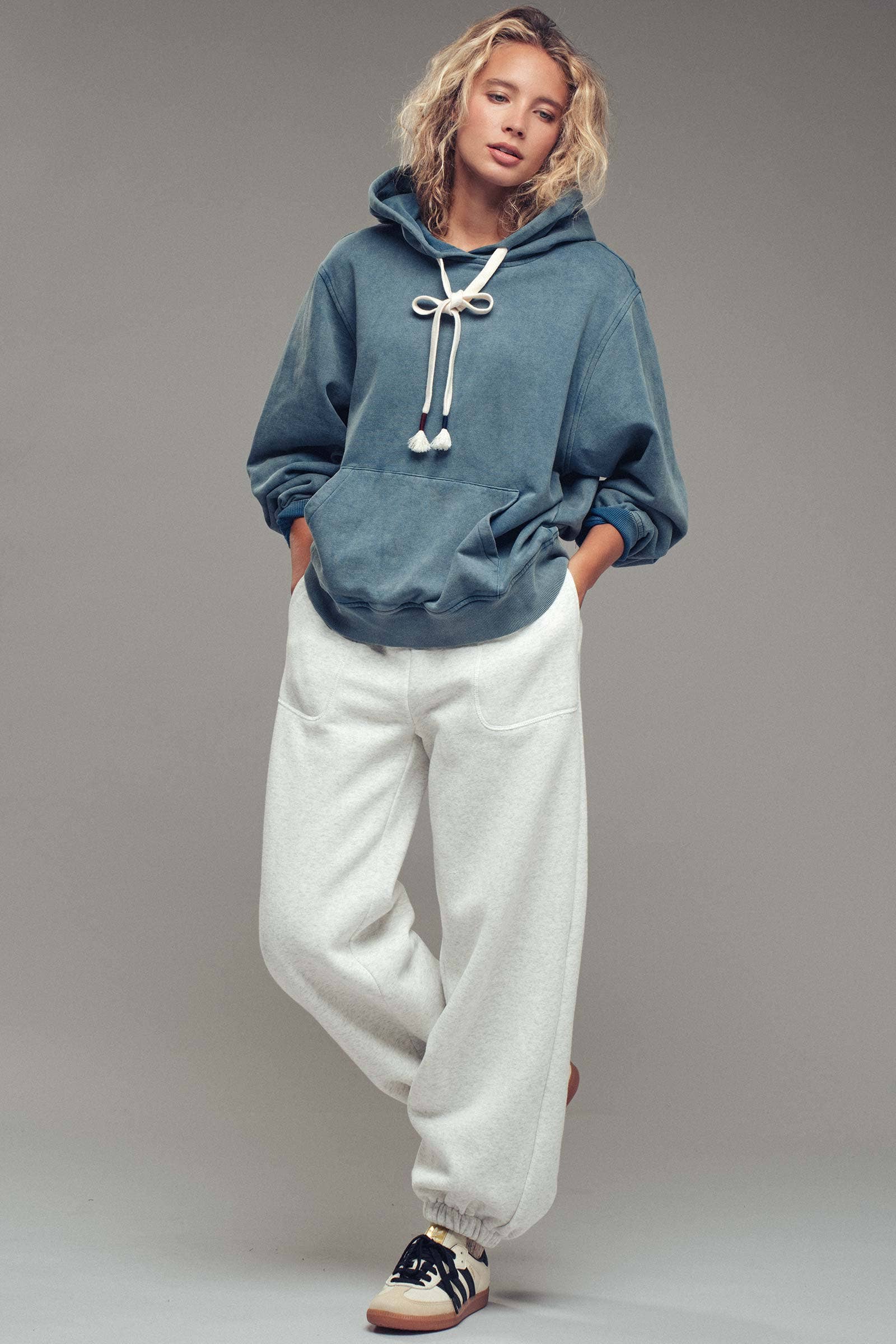 Urban Daizy Elastic Drawstring Cotton Sweatpant Green Lounge Sweatpants Joggers - Women's (UDZ-PT-00336) – alternate view 8