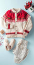 Urban Daizy Nordic Pattern Wool Blend Toggle Cardigan Red-Multi Cardigan - Women's (UDZ-KN-00652) – alternate view 2