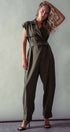 Urban Daizy Double-Breasted Belted Jumpsuit Taupe Jumpsuit - Women's (UDZ-KN-00654) – alternate view 8