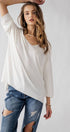 Urban Daizy Relaxed Fit V Neck Three Quarter Sleeve Tunic Top Green Tunic - Women's (UDZ-TP-00030) – alternate view 7
