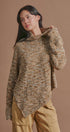 Chunky Knit Mock Neck Oversized Poncho Sweater in BROWN - Women's Sweaters | Urban Daizy