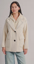 Hooded Wool Blend Oversized Short Coat in IVORY - Women's Coats | Urban Daizy