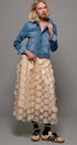Urban Daizy Polka Dot Tulle Midi Skirt with Elastic Waist Black Skirt - Women's (UDZ-SK-00104) – alternate view 13