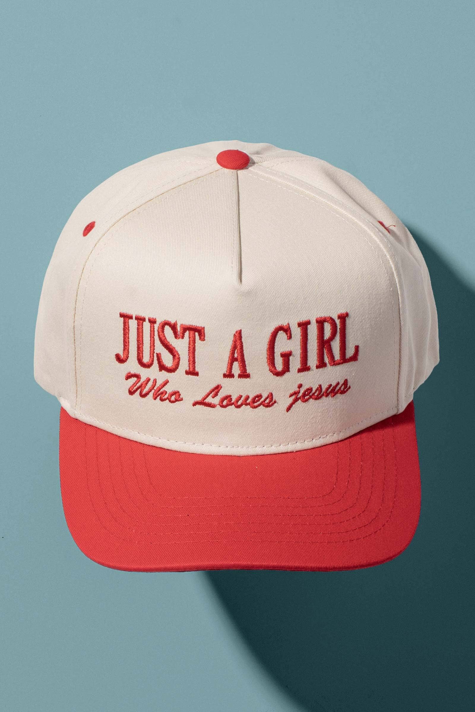 Just a Girl Who Loves Jesus Embroidered Cap