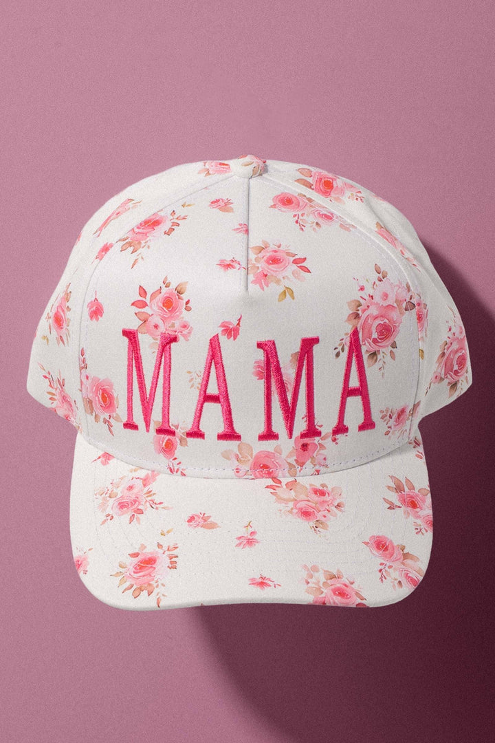 MAMA Floral Embroidered Trucker Cap | wholesale trucker hat - women's | Urban Daizy