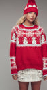 Graphic Fair Isle Wool Blend Sweater | wholesale knit sweater - women's | Urban Daizy