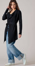 Urban Daizy Draped Front Long Sleeve Waist Tie Cardigan Taupe Cardigan - Women's (UDZ-KN-00530) – alternate view 6