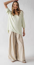 Urban Daizy Relaxed Fit V Neck Three Quarter Sleeve Tunic Top Green Tunic - Women's (UDZ-TP-00030) – alternate view 17