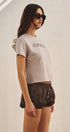 Urban Daizy Retro Plaid Button-Front Bloomer Shorts Brown Shorts - Women's (UDPT0176-Brown) – alternate view 9
