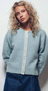 Urban Daizy Lace Trim Wool Blend Cardigan Pastel-Blue Cardigan - Women's (UDZ-KN-00652) – alternate view 13