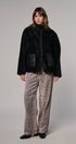 Cozy Boxy Shearling Jacket with Suede Pockets in BLACK - Women's Jackets & Blazers | Urban Daizy