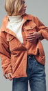 Urban Daizy Oversized Sherpa Lined Corduroy Shacket Beige Shirt Jacket Shacket - Women's (UDZ-OT-00163) – alternate view 14