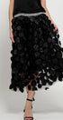 Urban Daizy Polka Dot Tulle Midi Skirt with Elastic Waist Black Skirt - Women's (UDZ-SK-00104) – alternate view 7