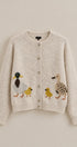Duckling Parade Intarsia Cardigan in OATMEAL - Women's Cardigans & Shrugs | Urban Daizy