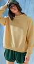 Urban Daizy Mock Neck Drop Shoulder Sweatshirt Ivory Sweatshirt - Women's (UDTP1437-Ivory) – alternate view 18