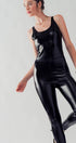 Urban Daizy Scoop Neck Faux Leather Jumpsuit Black Jumpsuit - Women's (UDZ-JR-00049) – alternate view 11