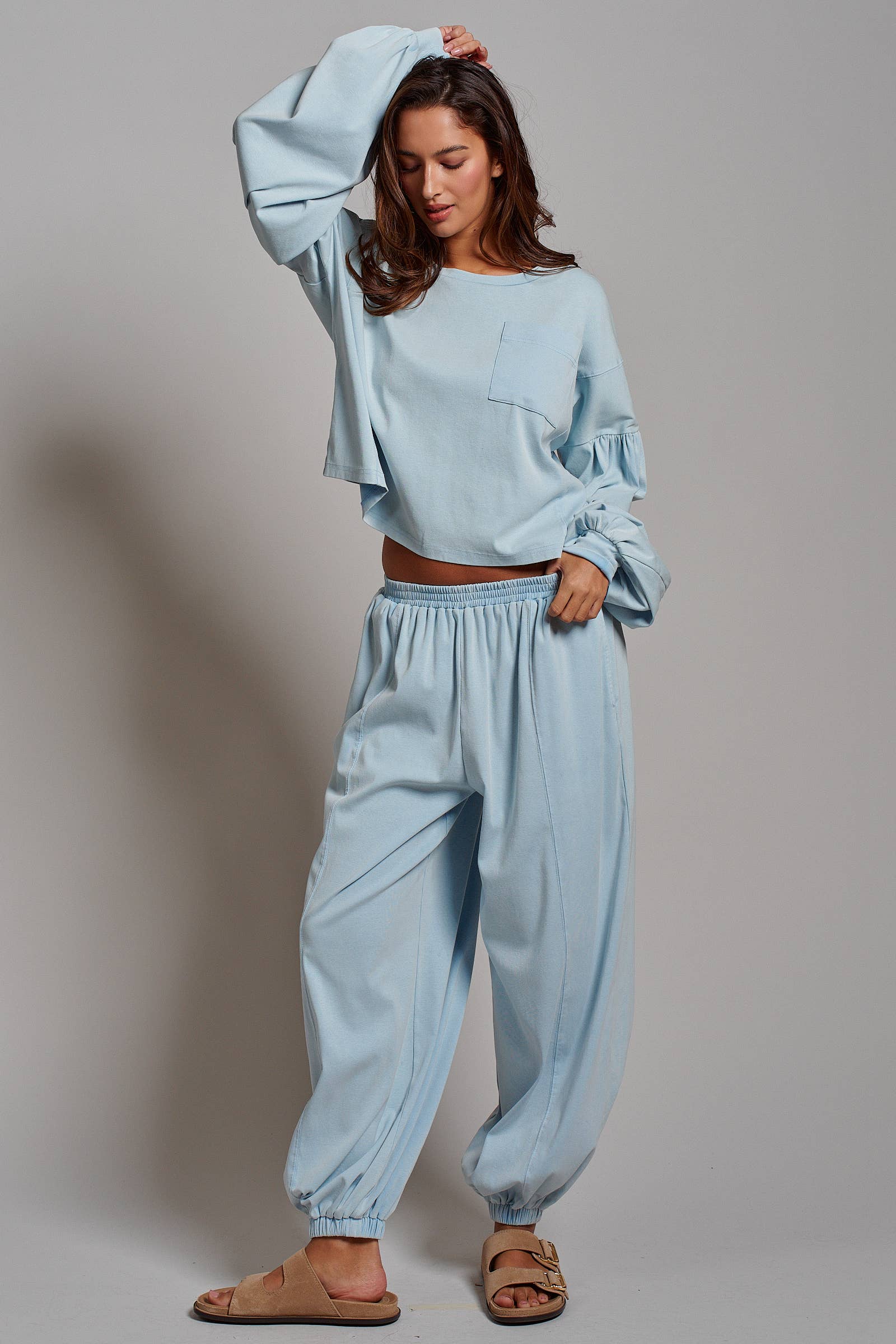 Mineral Wash Cotton Lounge Set