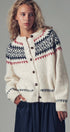 Urban Daizy Fair Isle Nordic Toggle Knit Cardigan Ivory Cardigan - Women's (UDZ-PT-00355)
