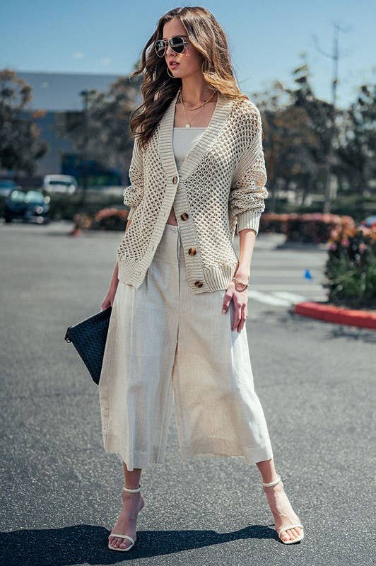 Urban Daizy Bohemian Extra Wide Leg Ankle Length Pull On Pants Blue Pants - Women's (UDZ-PT-00243) – alternate view 17