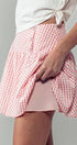 Urban Daizy Gingham Side-Button Mini Skirt Blue Skirt - Women's (UDZ-SK-00153) – alternate view 22