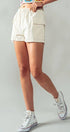 Urban Daizy Classic Matte Cargo Shorts Cream Shorts - Women's (UDZ-PT-00256) – alternate view 7