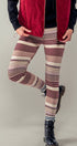 Urban Daizy Cozy Multi Striped Sweater Knit Winter Leggings Mocha Athletic Lounge Leggings - Women's (UDZ-XX-00002) –…