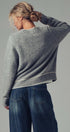 Wool Blend Sweater Cardigan with Statement Buttons in GREY - Women's Cardigans & Shrugs | Urban Daizy
