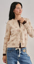 Western Cowboy Print Button Front Cardigan Sweater in KHAKI - Women's Cardigans & Shrugs | Urban Daizy