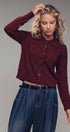 Urban Daizy Recycled Blend Collared Knit Cardigan Charcoal Cardigan - Women's (UDZ-KN-00656) – alternate view 7