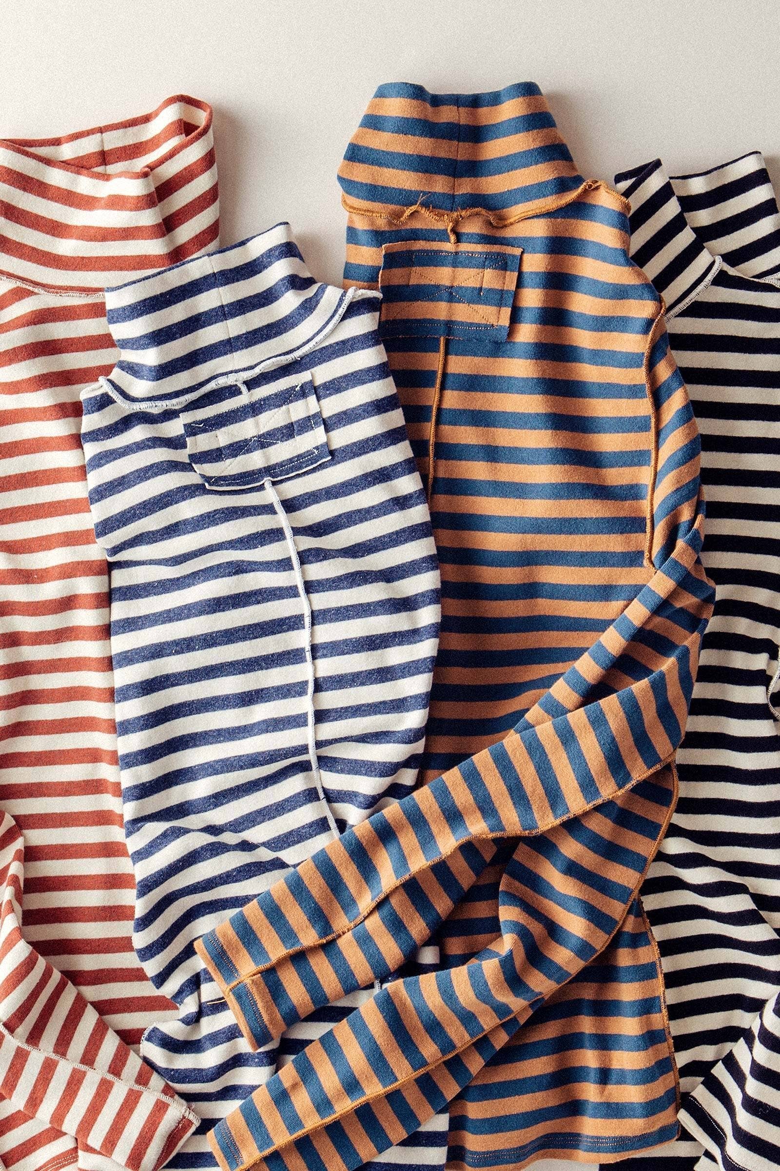 Urban Daizy Contrast Seam Turtleneck Knit Top Ivory-Black Knit Top - Women's (UDZ-PT-00355) – alternate view 2