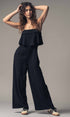 Urban Daizy Ruffled Bodice Wide Leg Jumpsuit Pink Jumpsuit - Women's (UDZ-JR-00021) – alternate view 28