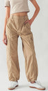 Urban Daizy Technical Nylon Drawstring Cargo Jogger Pants Blue Pants - Women's (UDZ-AC-00158) – alternate view 6