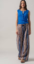Urban Daizy Striped Textured Cotton Wide Leg Pants Blue-Multi Pants - Women's (UDZ-PT-00478) – alternate view 7