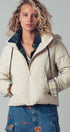 Urban Daizy Cozy Drawstring Hooded Puffer Jacket Black Puffer Jacket - Women's (UDZ-KN-00653) – alternate view 8