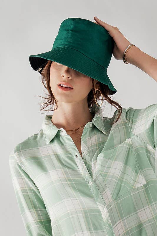 Chic Foldable Cotton Bucket Hat for Summer Hats