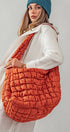 Urban Daizy Puff Quilted Shoulder Tote Bag Beige Shoulder Bag - Women's (UDZ-BG-00001) – alternate view 10