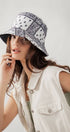 Urban Daizy Paisley Print Spring Fashion Bucket Hat Black Bucket Hat - Women's (UDZ-AC-00049) – alternate view 8
