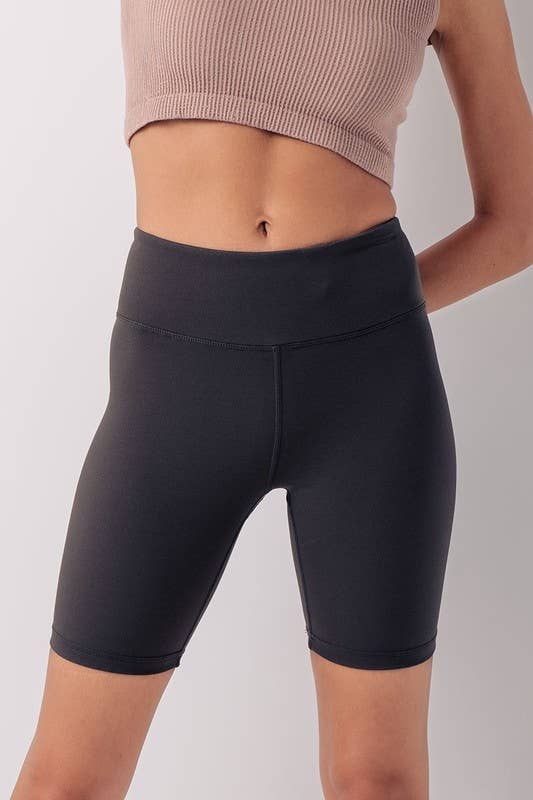 Urban Daizy High-Waisted Compression Bike Shorts Black Athletic Shorts - Women's (UDZ-PT-00163) – alternate view 14