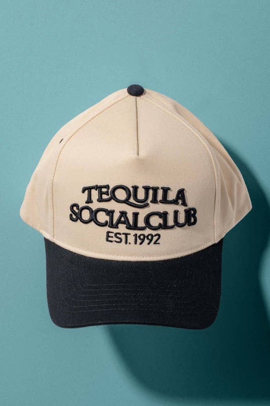 Tequila Social Club Embroidered Trucker Cap