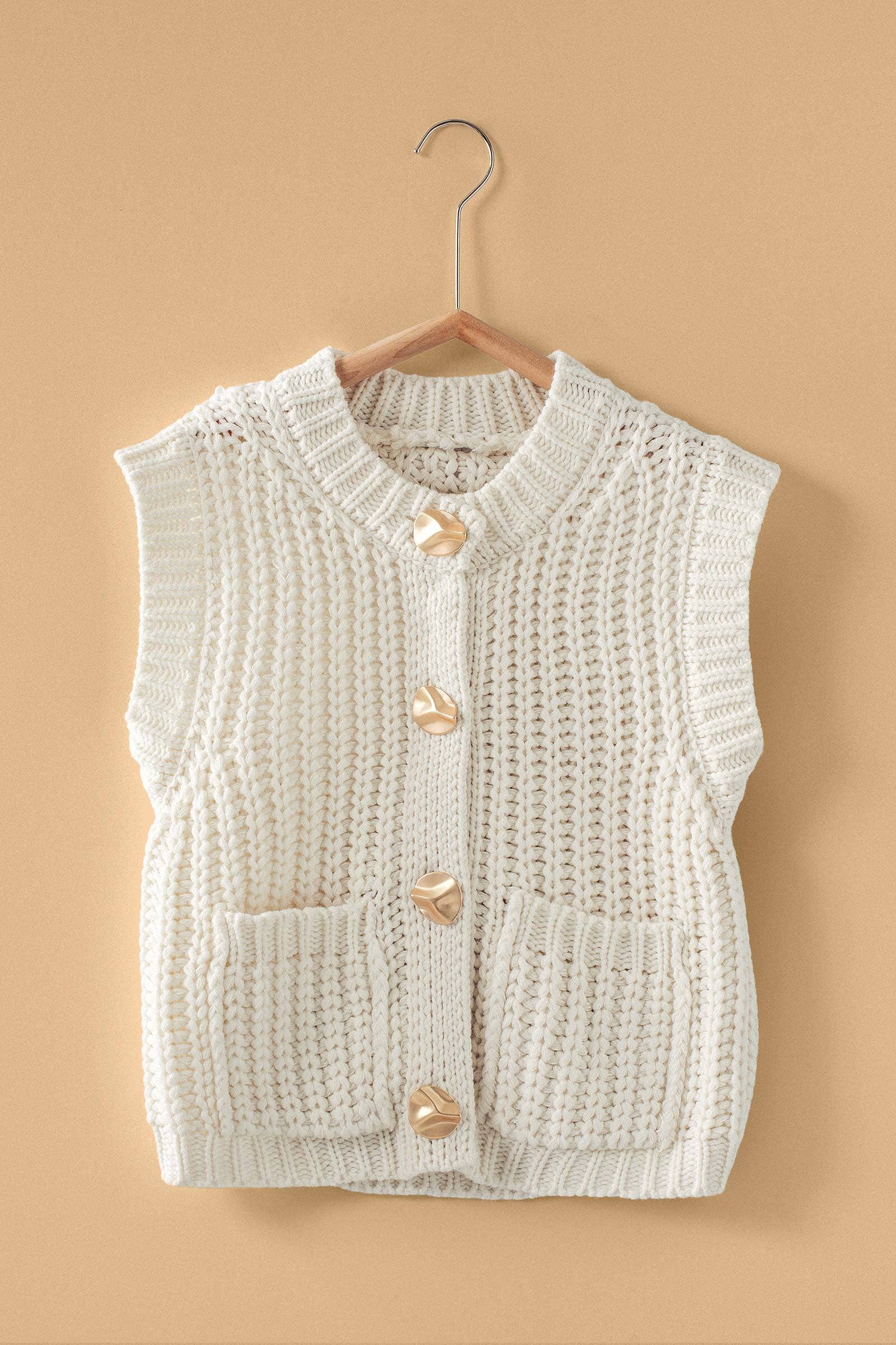 Chunky Knit Sweater Vest