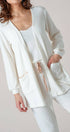 Urban Daizy Pointelle Knit Lace-Trim Pocket Cardigan Cocoa Cardigan - Women's (UDZ-KN-01037) – alternate view 13