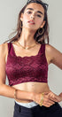 Urban Daizy Romantic Lace Longline Bralette Top Brick Bralette - Women's (UDZ-TP-00022) – alternate view 6