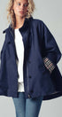 Urban Daizy Modern A-Line Trench Jacket Navy Jacket - Women's (UDZ-TP-00812) – alternate view 6
