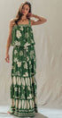 Urban Daizy Tropical Print Tiered Maxi Skirt Set Green Top & Skirt Set - Women's (UDZ-AC-00244-Green) – alternate view 10