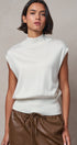 Uptown Mockneck Blouson Top in IVORY - Women's Sweaters | Urban Daizy