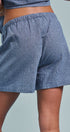 Sweet Cowgirl Boot Stitch Embroidered Shorts in BLUE - Women's Casual Shorts | Urban Daizy