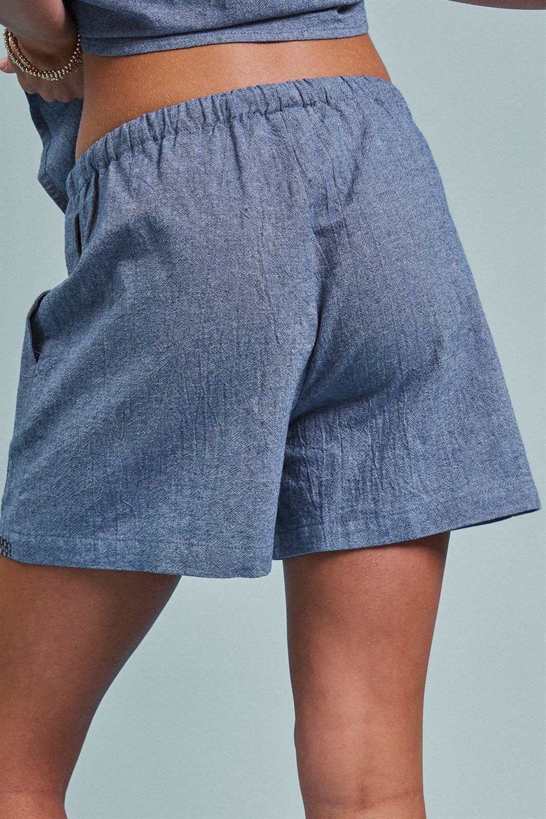 Sweet Cowgirl Boot Stitch Embroidered Shorts in BLUE - Women's Casual Shorts | Urban Daizy