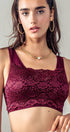 Urban Daizy Romantic Lace Longline Bralette Top Brick Bralette - Women's (UDZ-TP-00022) – alternate view 2